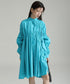 Gather Twist Balloon Shirt Dress
